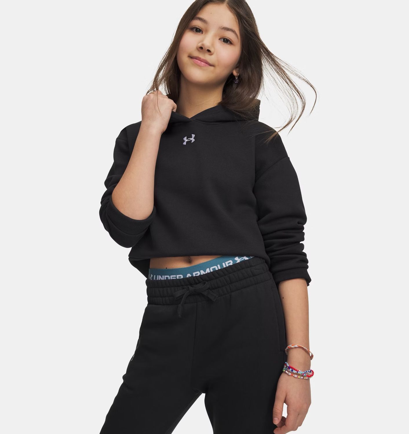 UA Rival Fleece Crop Hoodie