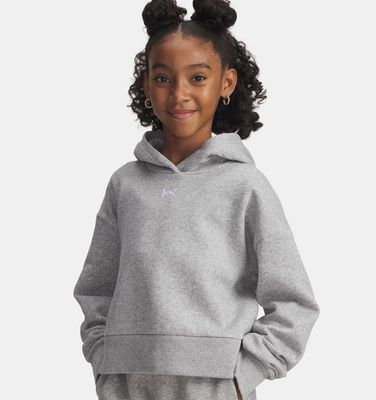 UA Girls Rival Fleece Hoodie / Gray