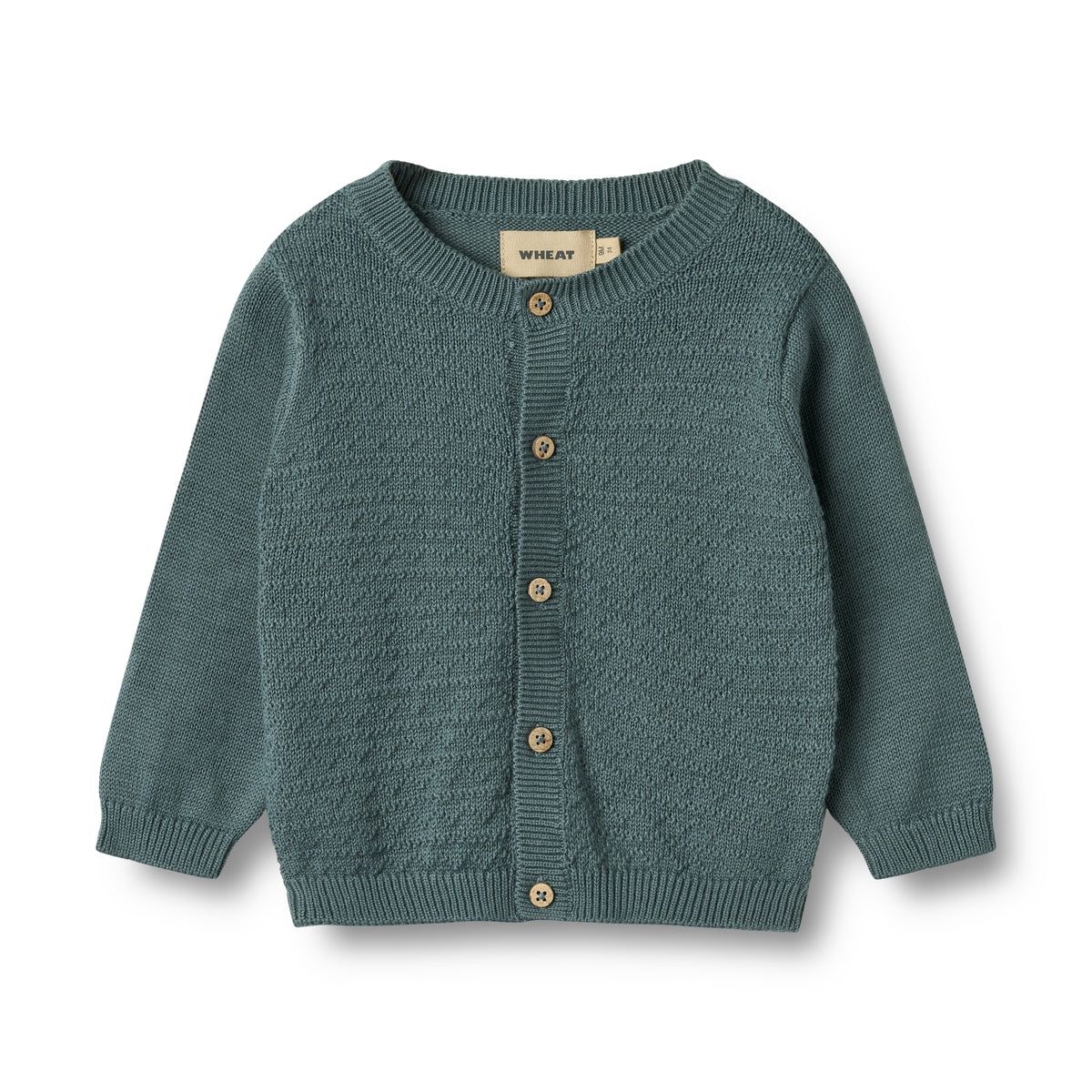 Wheat Knit Cardigan Bjorn in Stormy Weather