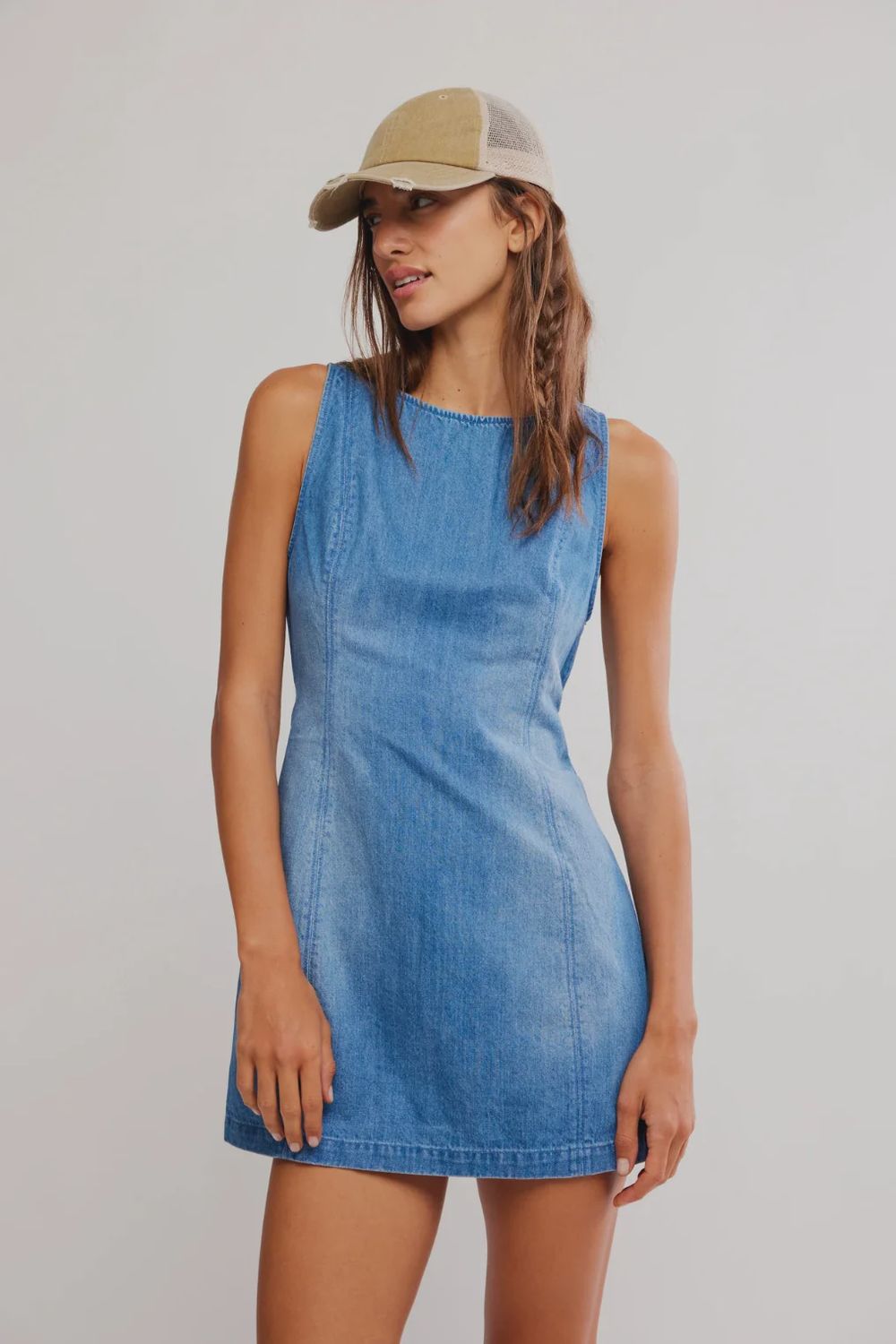 Free People/Atlas Denim Mini/Blue Fade