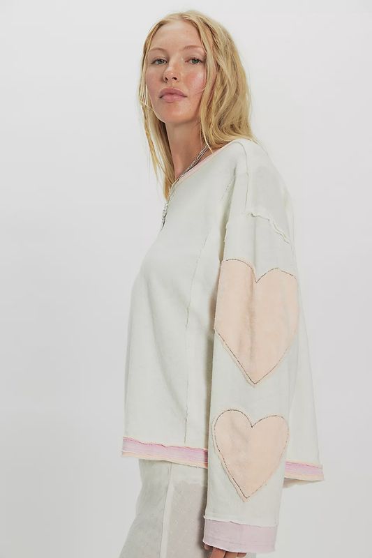 Free People/You’re A Star Tee/Mint Heart Combo