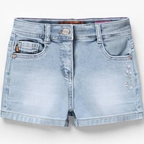Souris Mini/Denim Shorts with Embroidery
