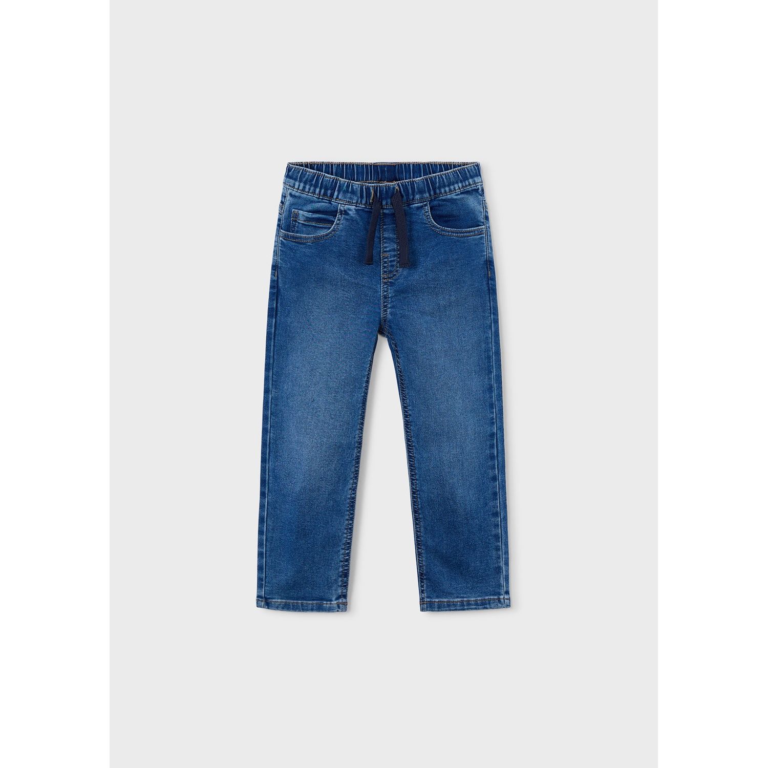 Mayoral 3579 Boys Medium Wash Soft Denim Joggers