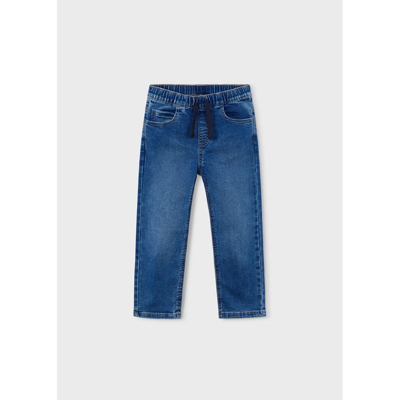 Mayoral 3579 Boys Medium Wash Soft Denim Joggers