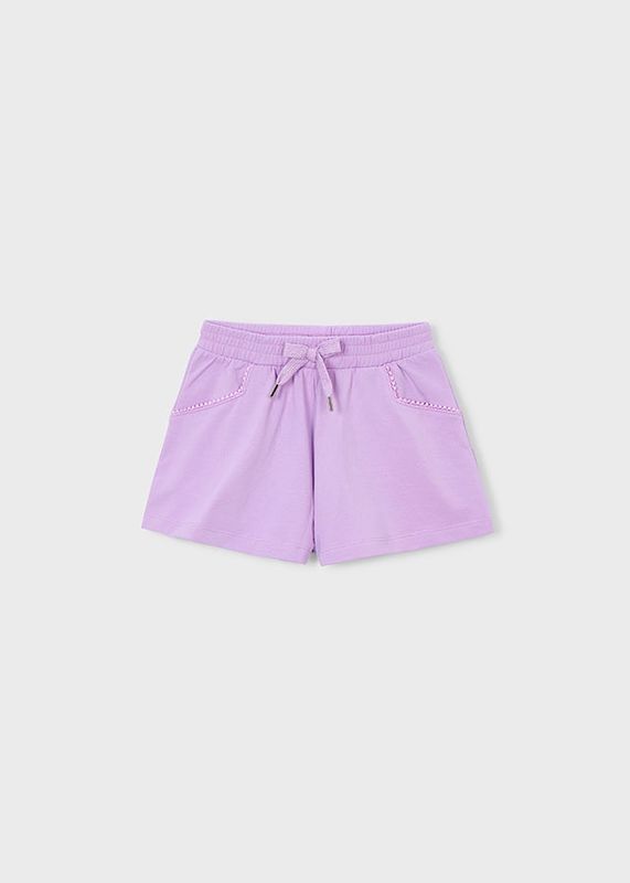 Mayoral 607 Girls Lilac Chenille Shorts
