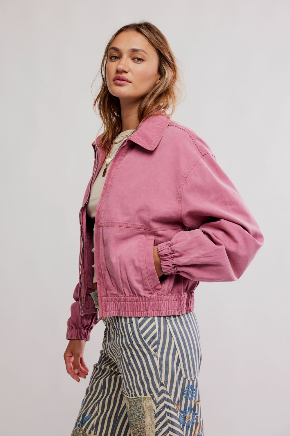 Free People/Birdie Jacket/Rose Rasin