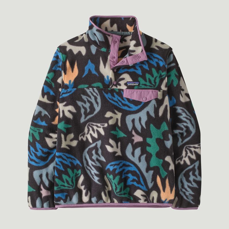 Women's Lightweight Synchilla® Snap-T® Fleece Pullover in Kaleido: Black