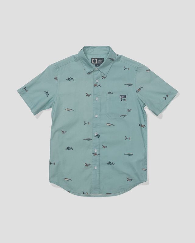 Salty Crew/Crew Boys SS Button UP/seaside
