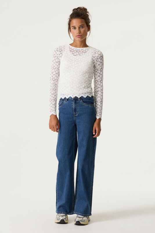 Garcia Girls Annemay Wide Fit Dark Wash Jeans