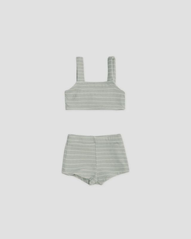 Rylee+Cru Dylan Bikini/Seafoam Stripe