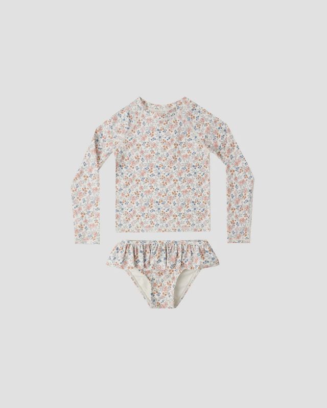 Rylee+Cru Rashguard Girls Set/Flower Fields