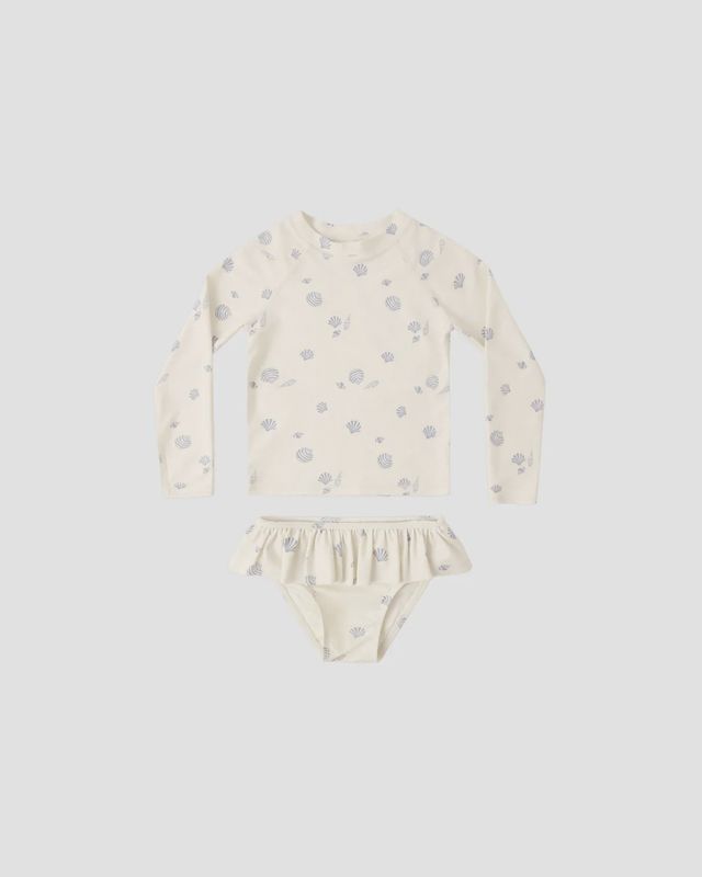 Rylee+Cru Rashguard Girls Set/Seashells