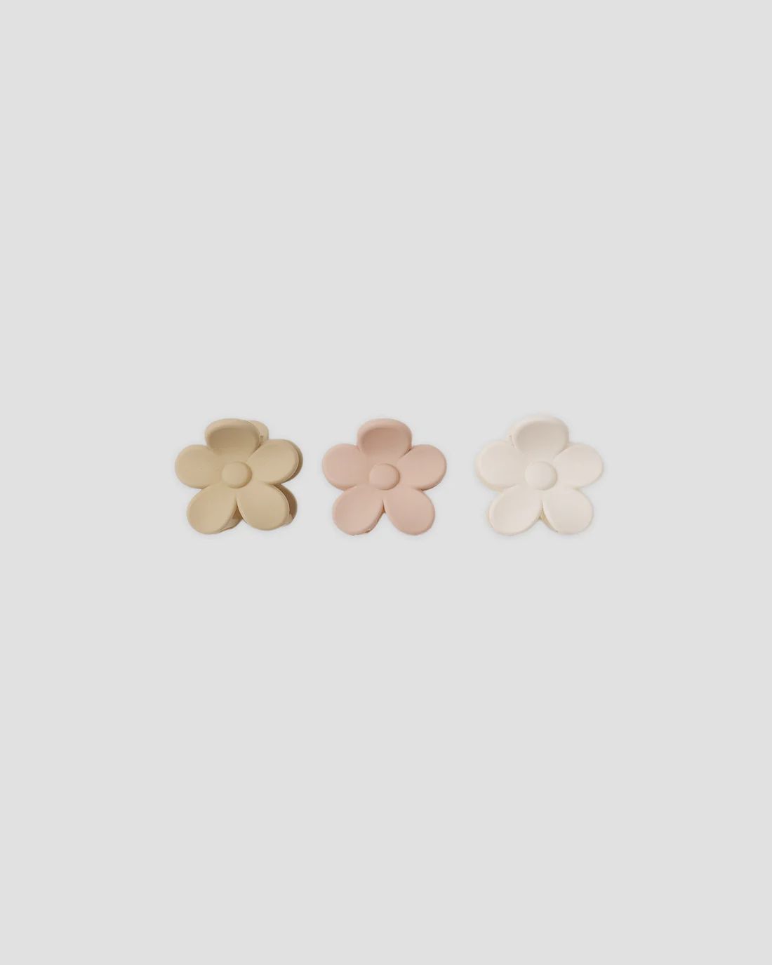 Rylee+Cru Flower Clip Set/Butterscotch/Blush/Ivory