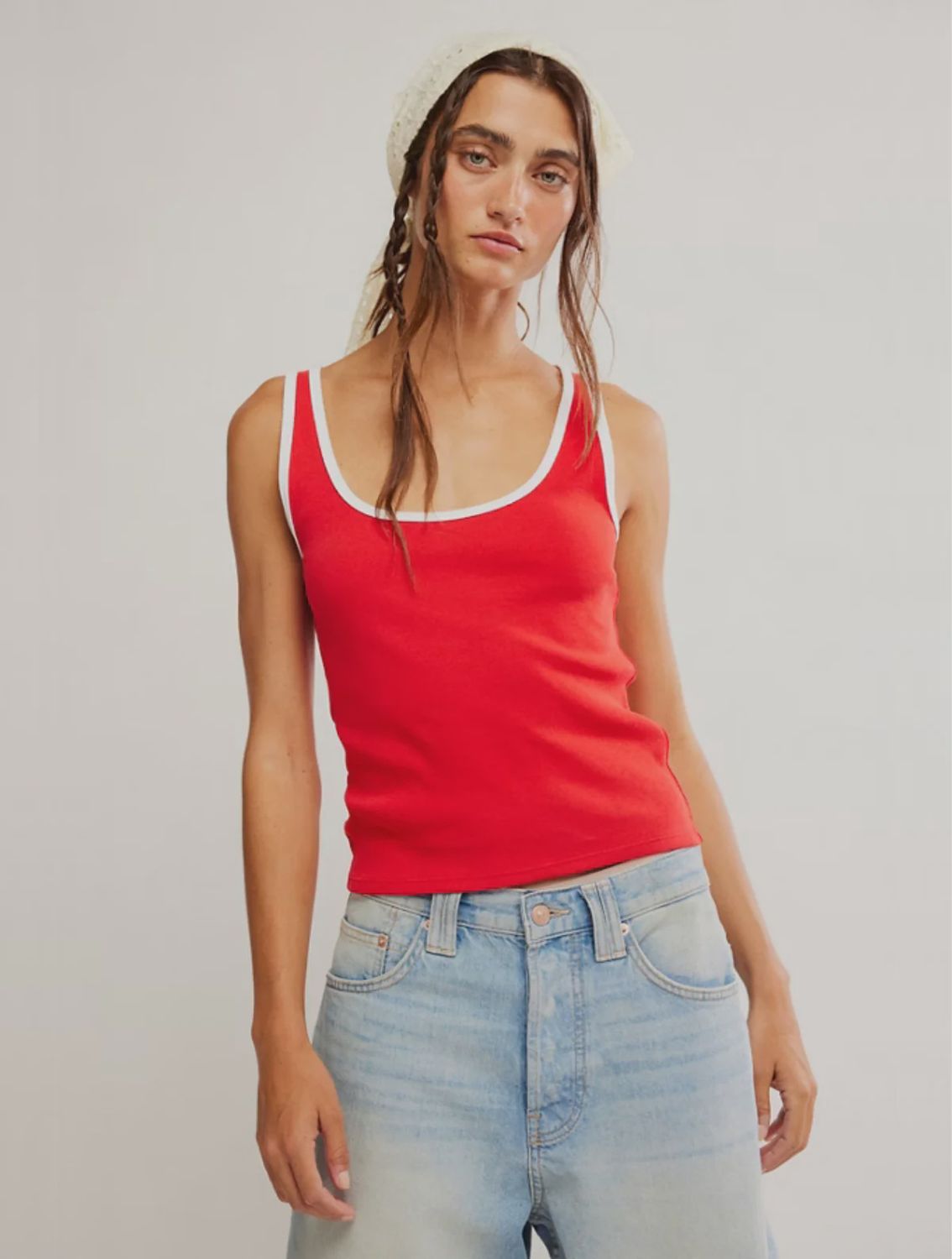 Free People/Moxie Tank/High Risk Red