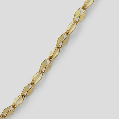 Mini Diamond mesh golden bracelet in stainless steel