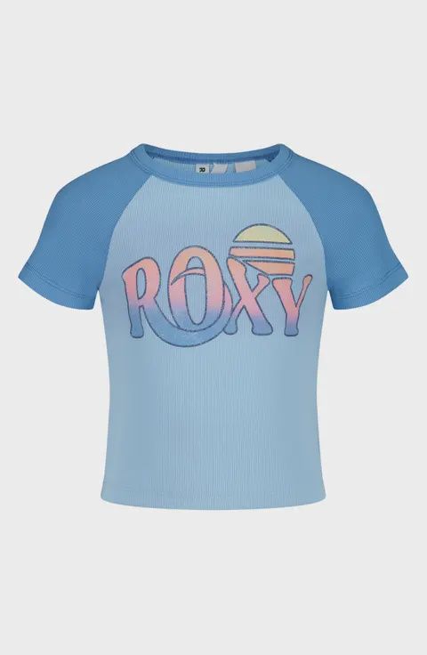 Roxy Girls Roxy Sunset Baby tee/Airy Blue