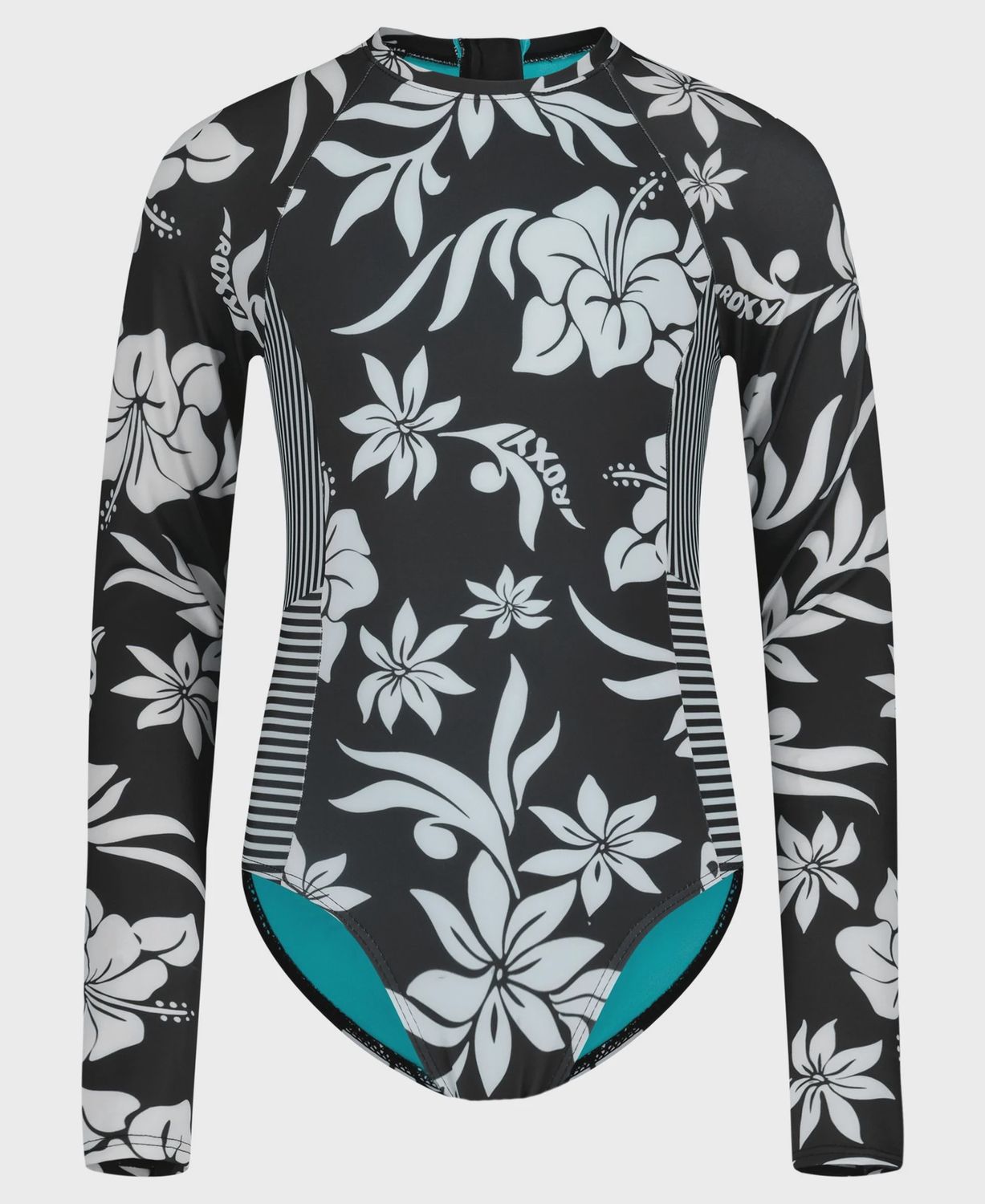 Roxy/Girls Oversized floral onesie/Phantom