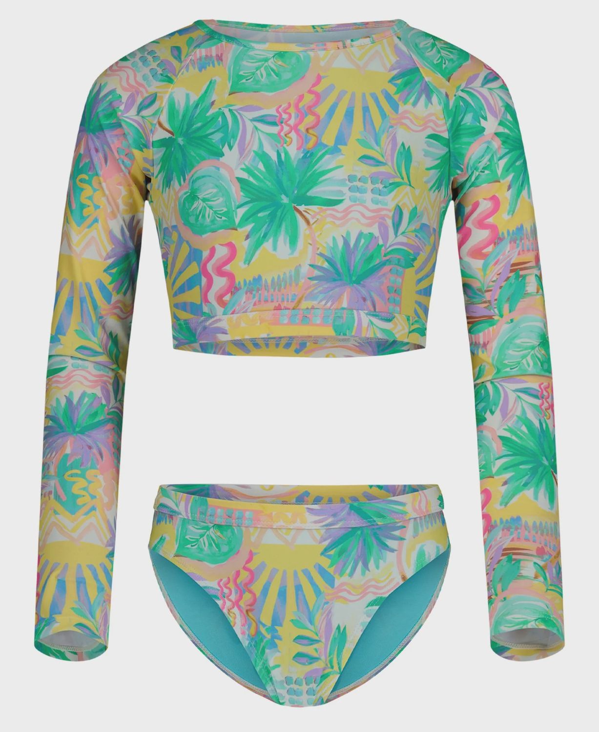 Roxy/Girls Palm Sun Crop RG Set/Blue Radiance