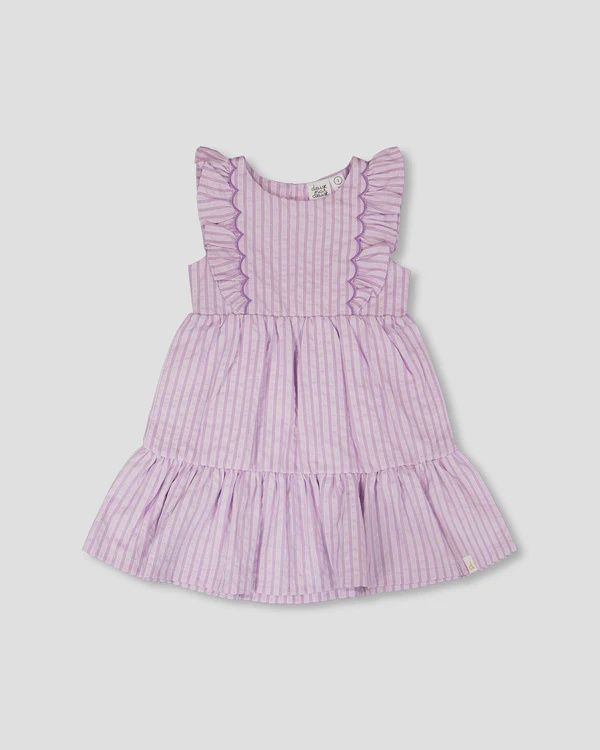 Deux Par Deux/Stripped Dress/lilac Stripes
