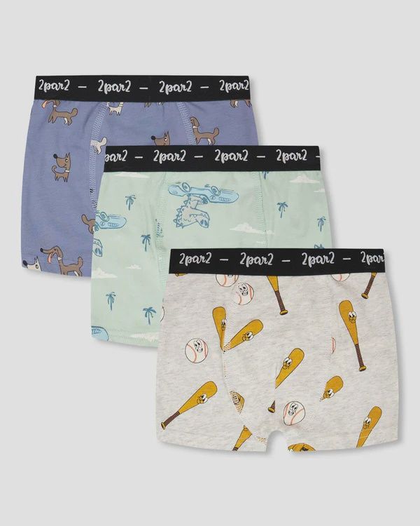 Deux Par Deux/ Boxers/Printed Baseballs