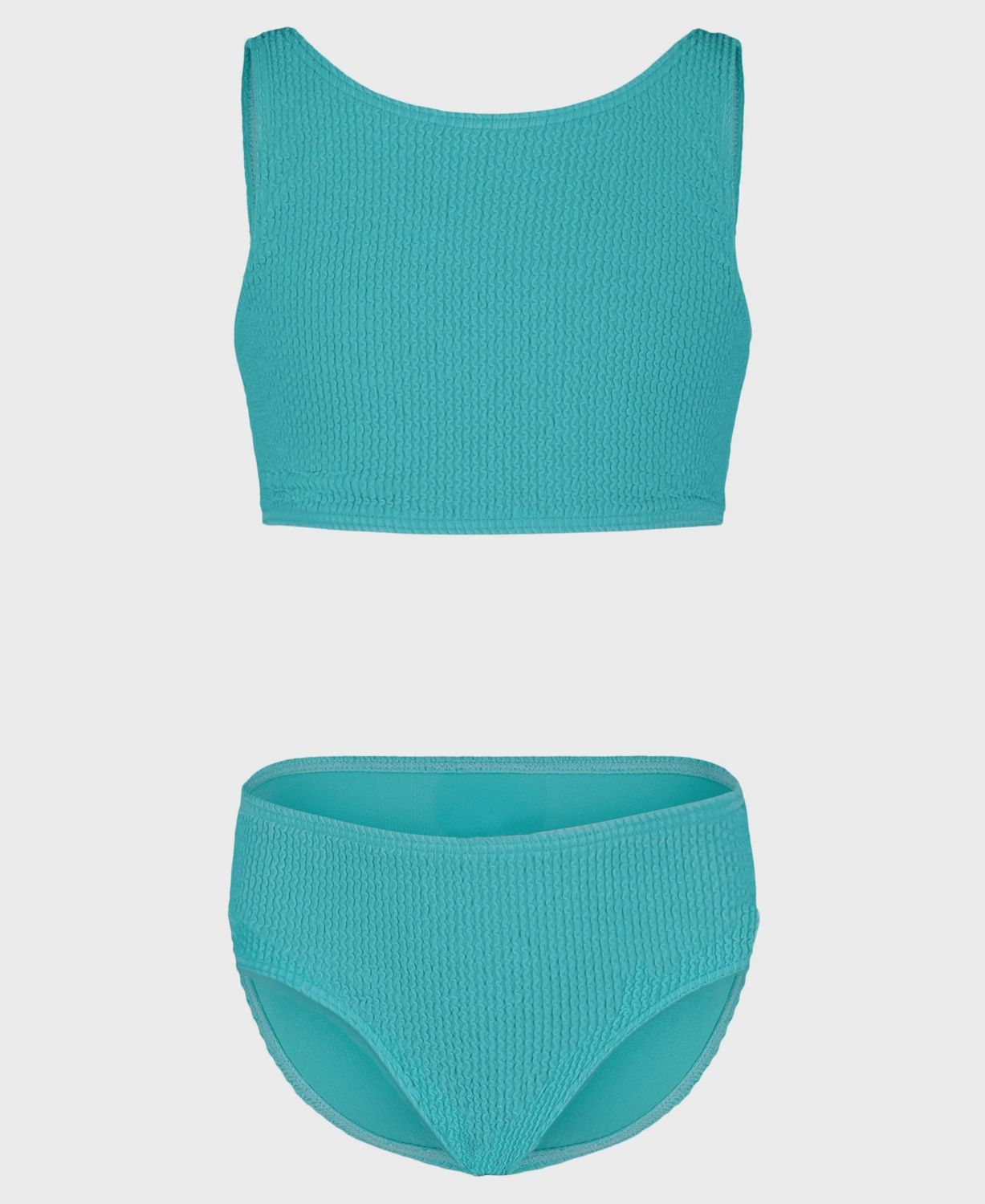 Roxy/Girls Crinkle Texture Bikini Set/Blue Radiance