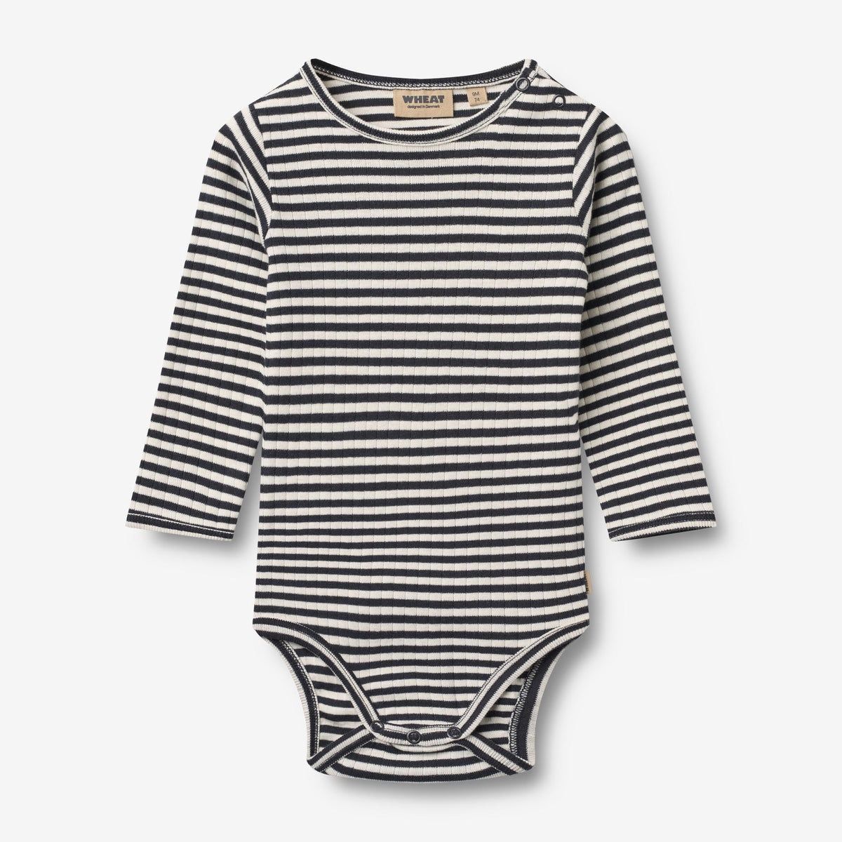 Wheat/Body L/S Berti Navy Rib Stripe
