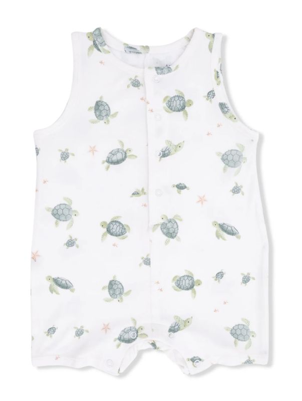 Seamless Shortie Romper / Sea Turtles