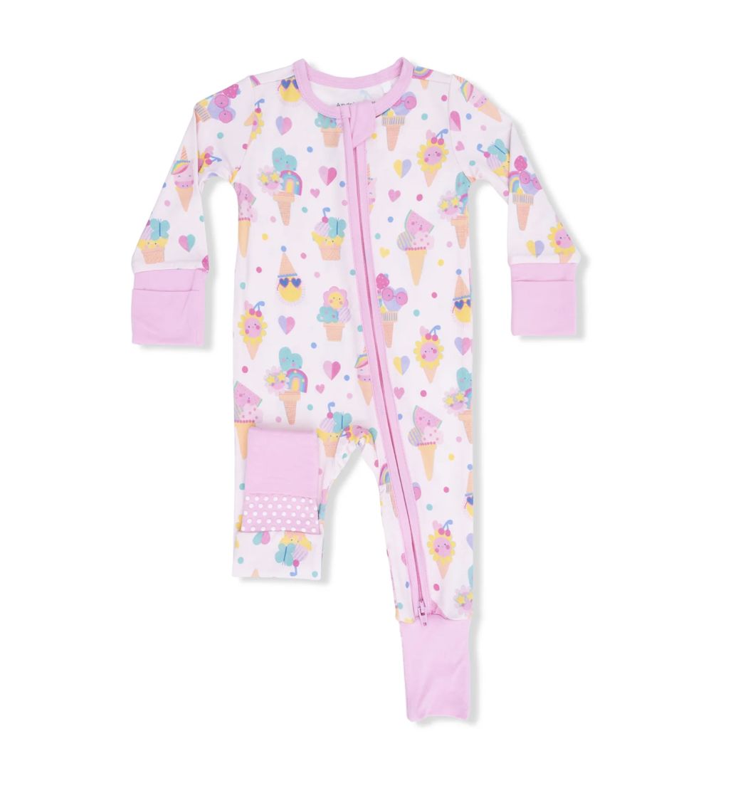 Convertible Romper / Ice Cream Fun Crew