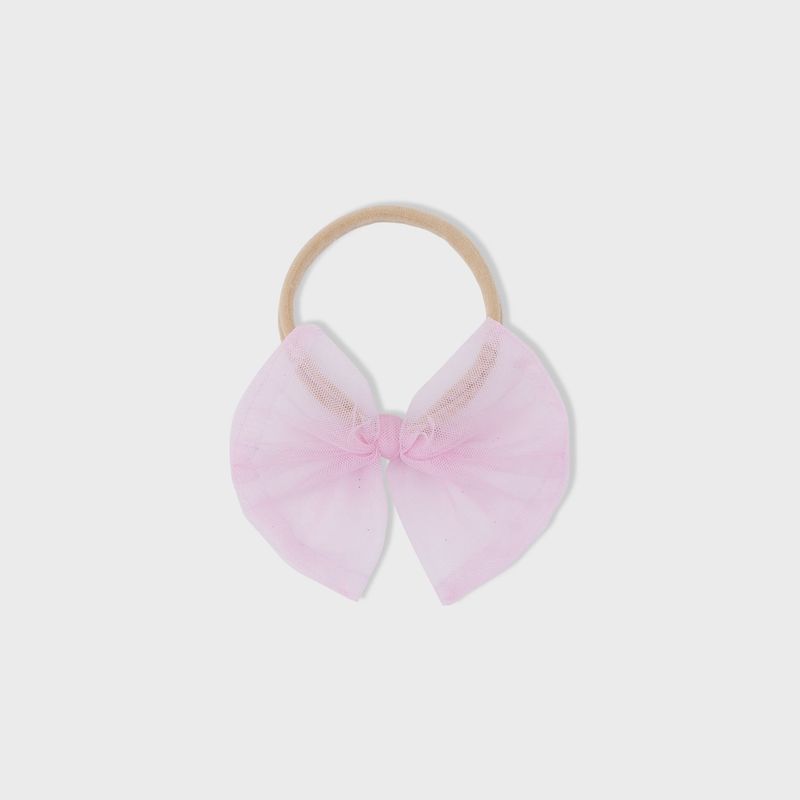 Bow on Headband / Solid Romance Rose