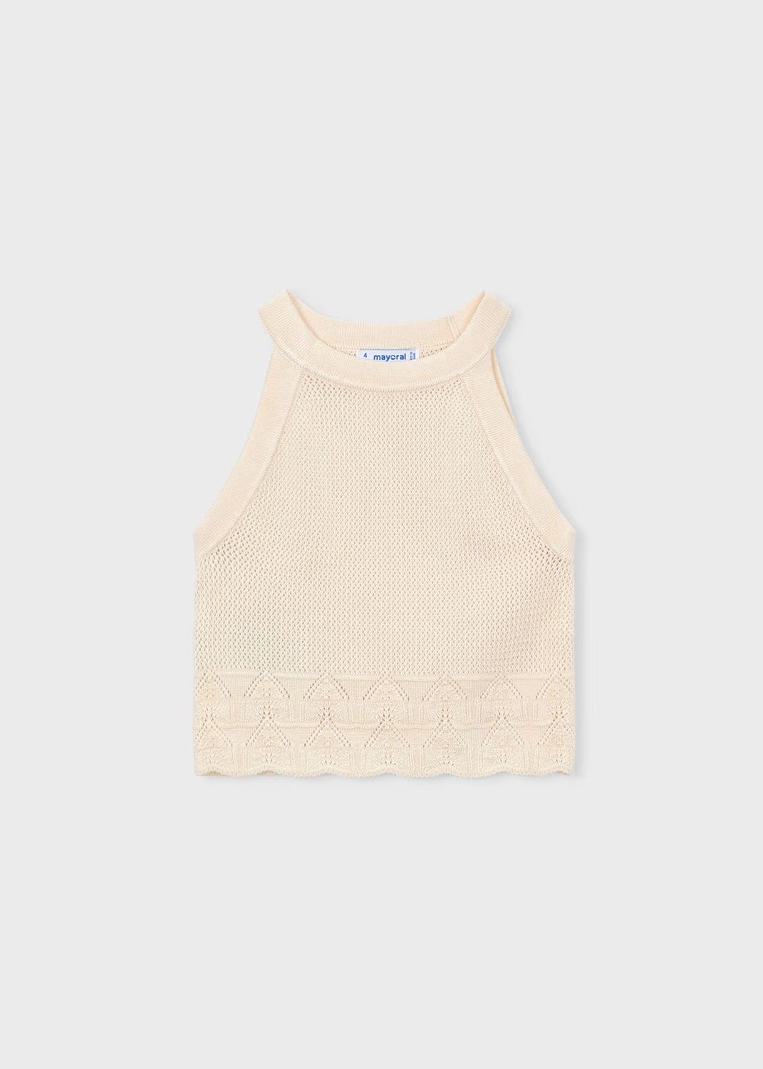 Mayoral/girls knit top/Cream
