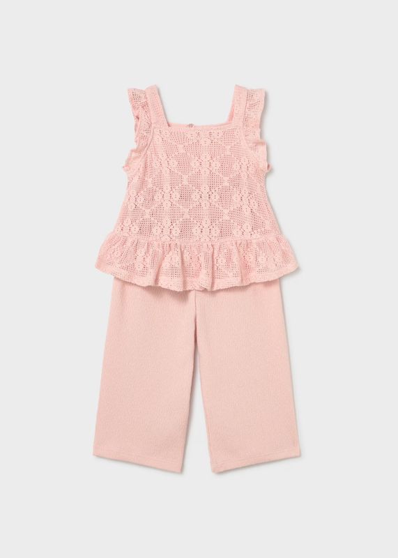 Mayoral/Combined Long Pants Set/Pink