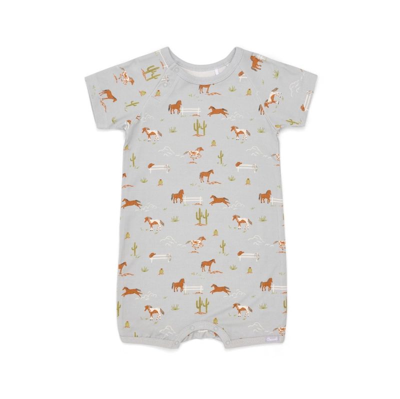 Coccoli Modal Rompers/Horse/Blue