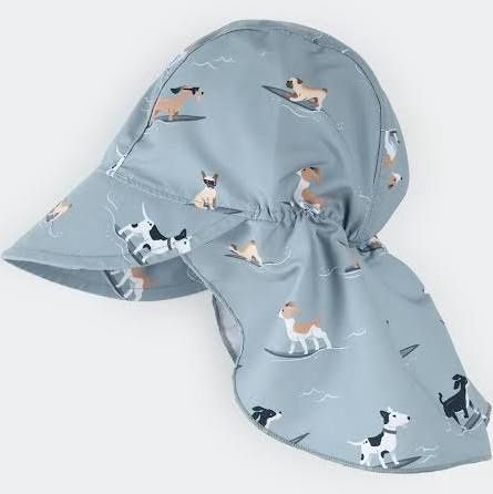 Petit Lem/Hat Woven/Blue Puppies