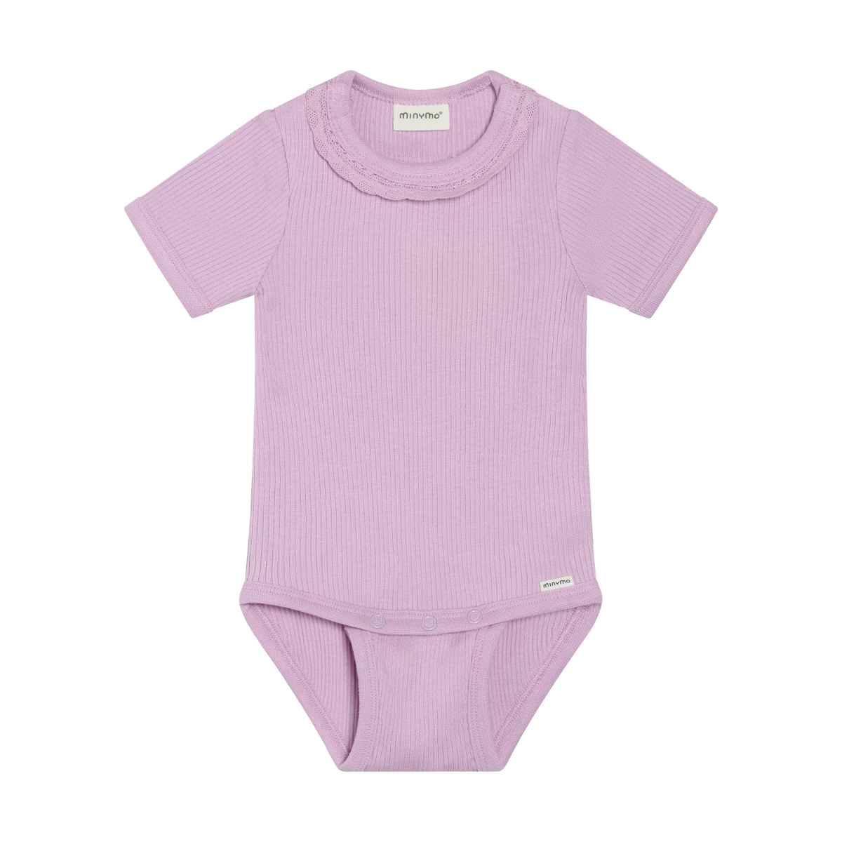 Minymo/Baby Girls Body SS Rib/Purple