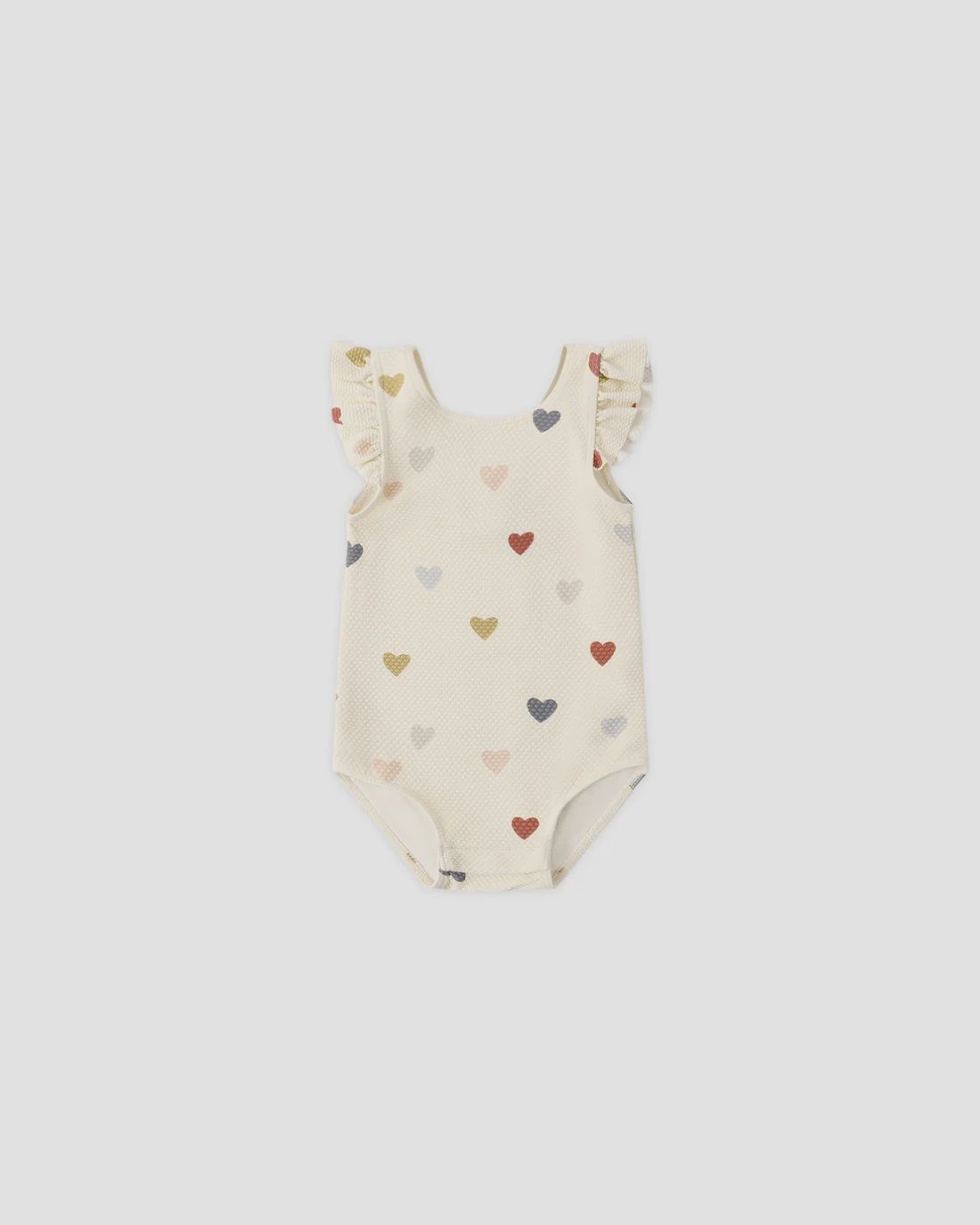 Quincy Mae/scoop Back one-piece Swimsui/Confetti Hearts