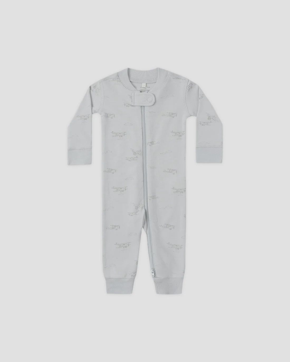 Quincy Mae/Zip Longsleeve Sleeper/Airplane