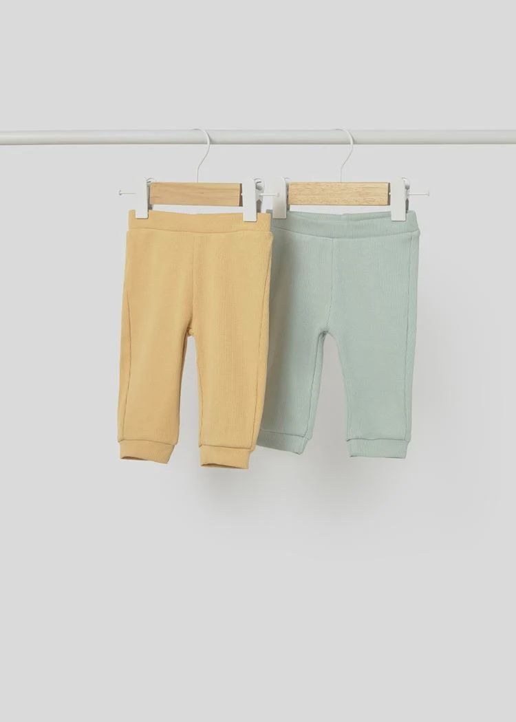 Mayoral/Infant 2-Leggings Set/Yellow &amp; Sage Green