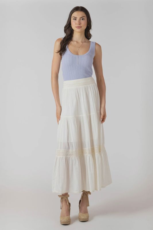 Dex/Crochet Maxi Skirt/Ecru