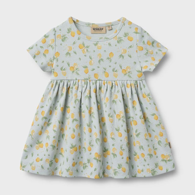 Wheat/Jersey Dress S/S Nova/Summer Blue Citrus