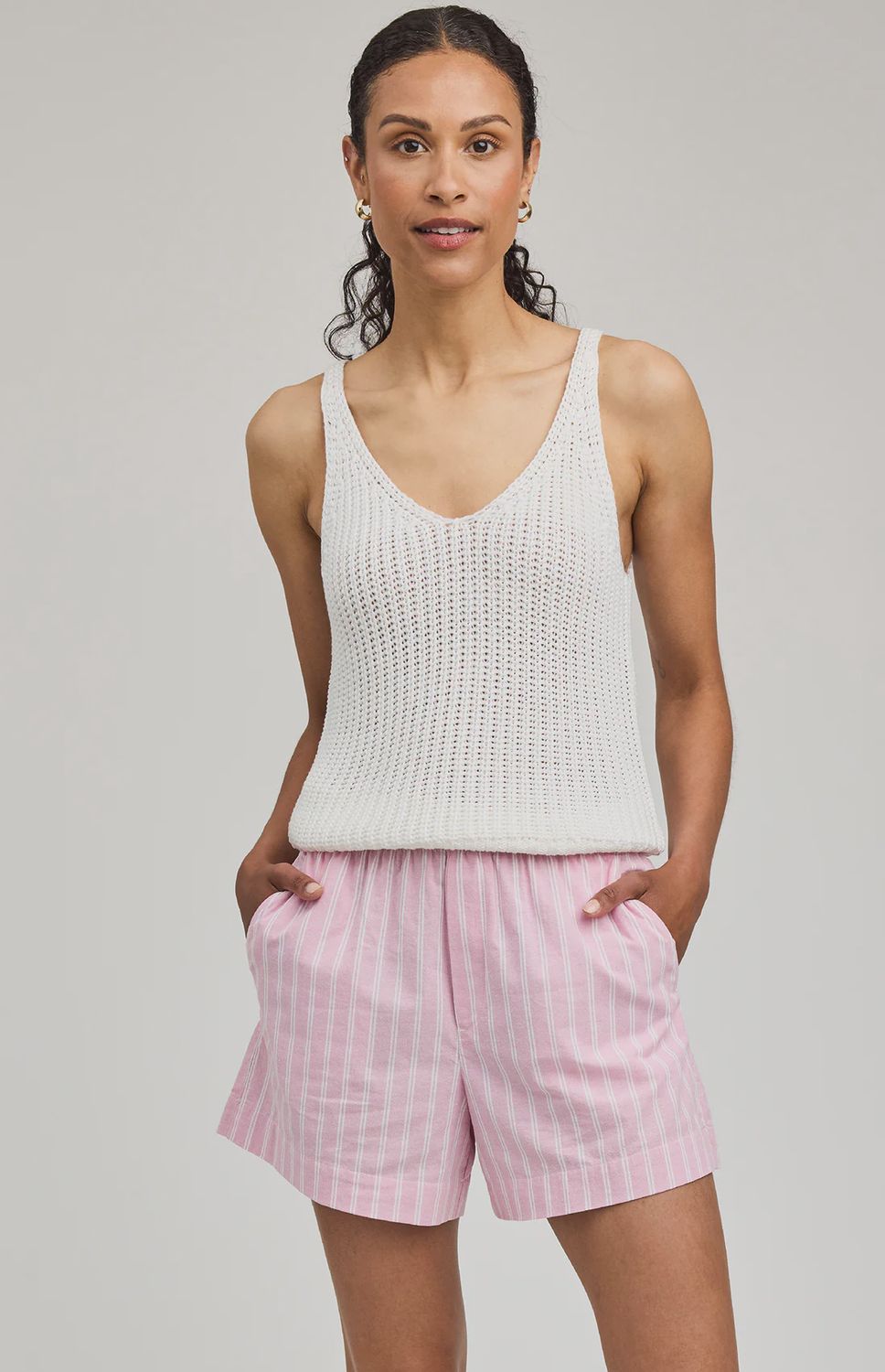 Gentle Fawn/Lima/Carnation Stripe