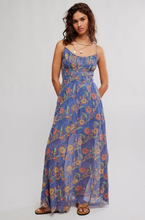 FP One Ciella Printed Maxi Dress in New England Combo