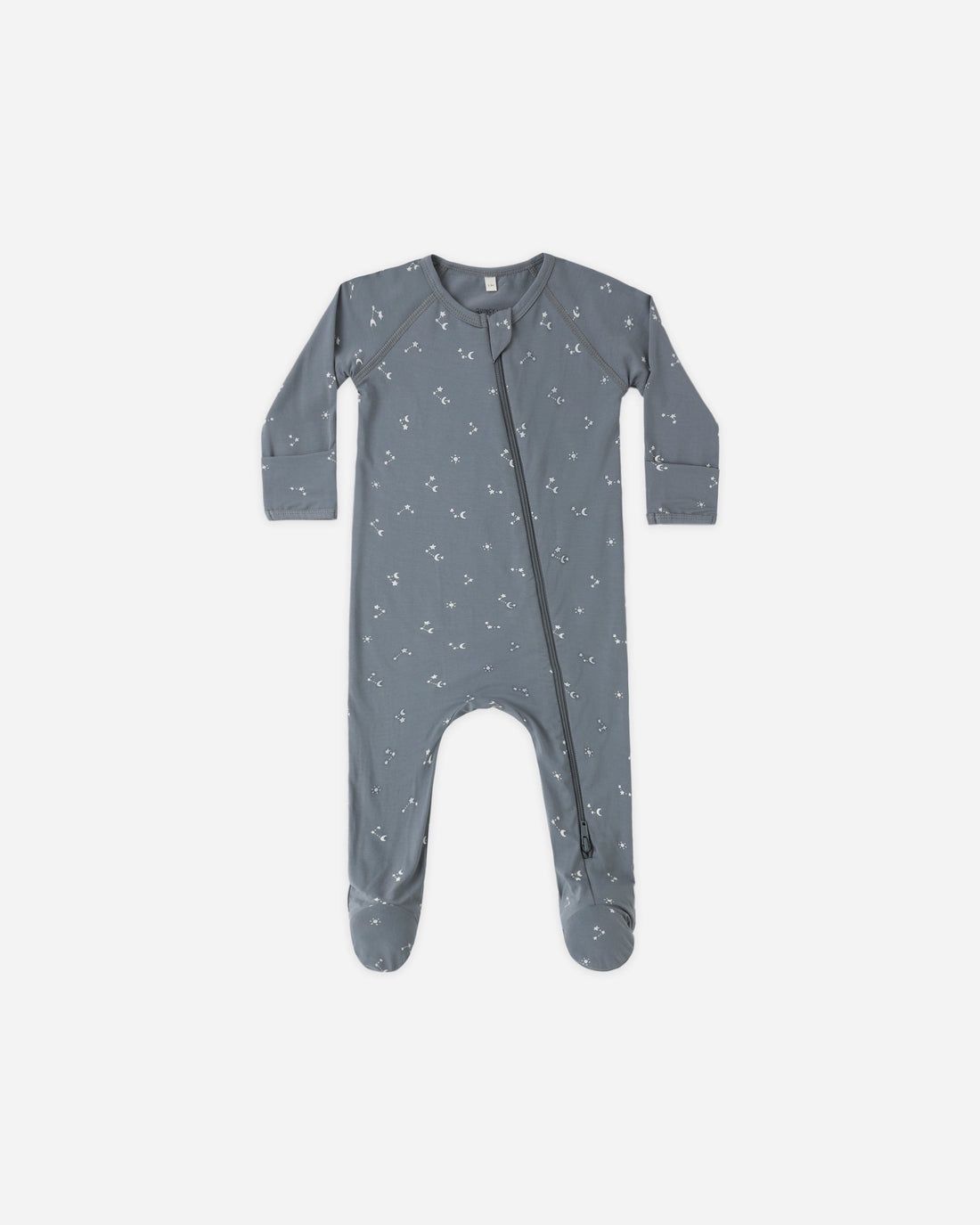 Quincy Mae Bamboo Zip Footie Starlight