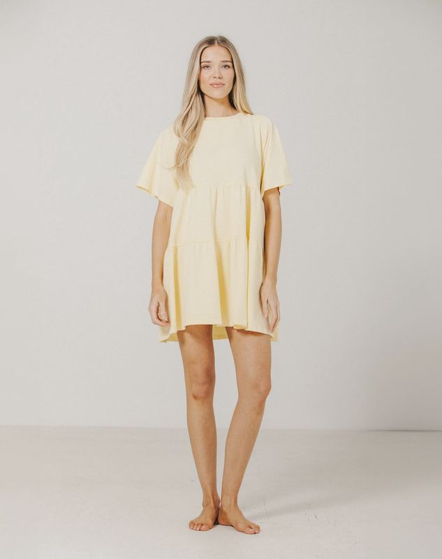 Brunette the Label/Tiered Dress/Limoncello/ XS/S