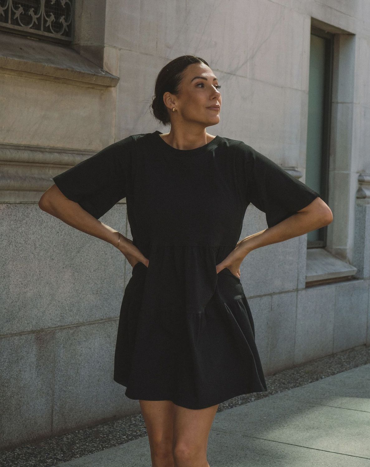 Brunette the Label/Tiered Dress/Black