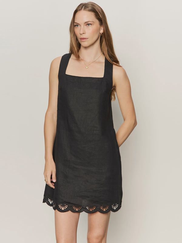 Sanctuary/Almost There Linen Dress/Black