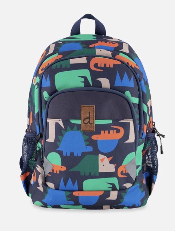 Deux Par Deux-Kids Backpack/Geometric Dino
