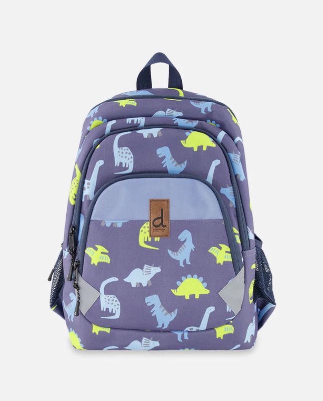 Deux Par Deux-Kids Backpack/Navy Dino