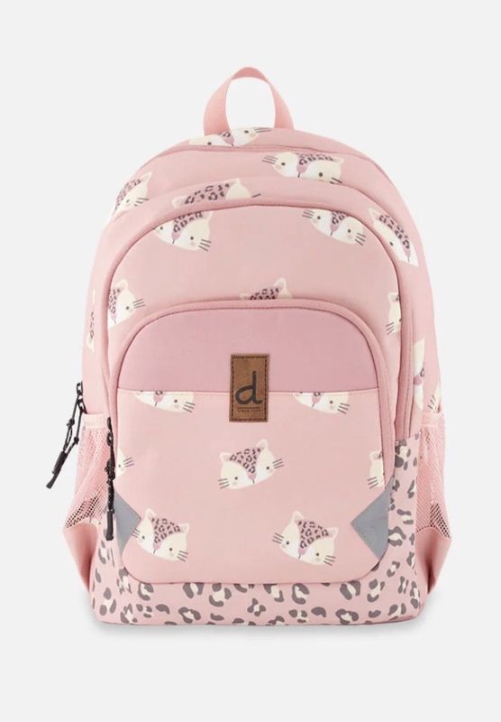 Deux Par Deux-Kids Backpack/Pink Leopard