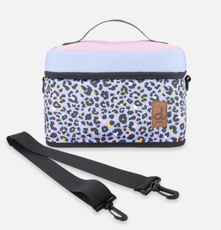 Deux Par Deux-Lunch Box/Blue Leopard
