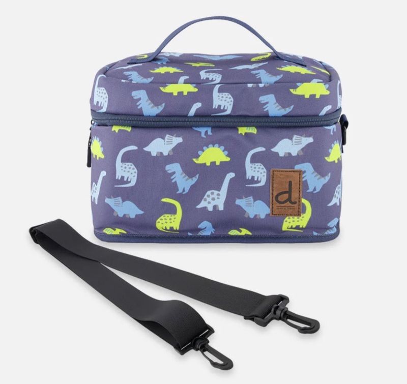 Deux Par Deux-Lunch Box/Navy Dino